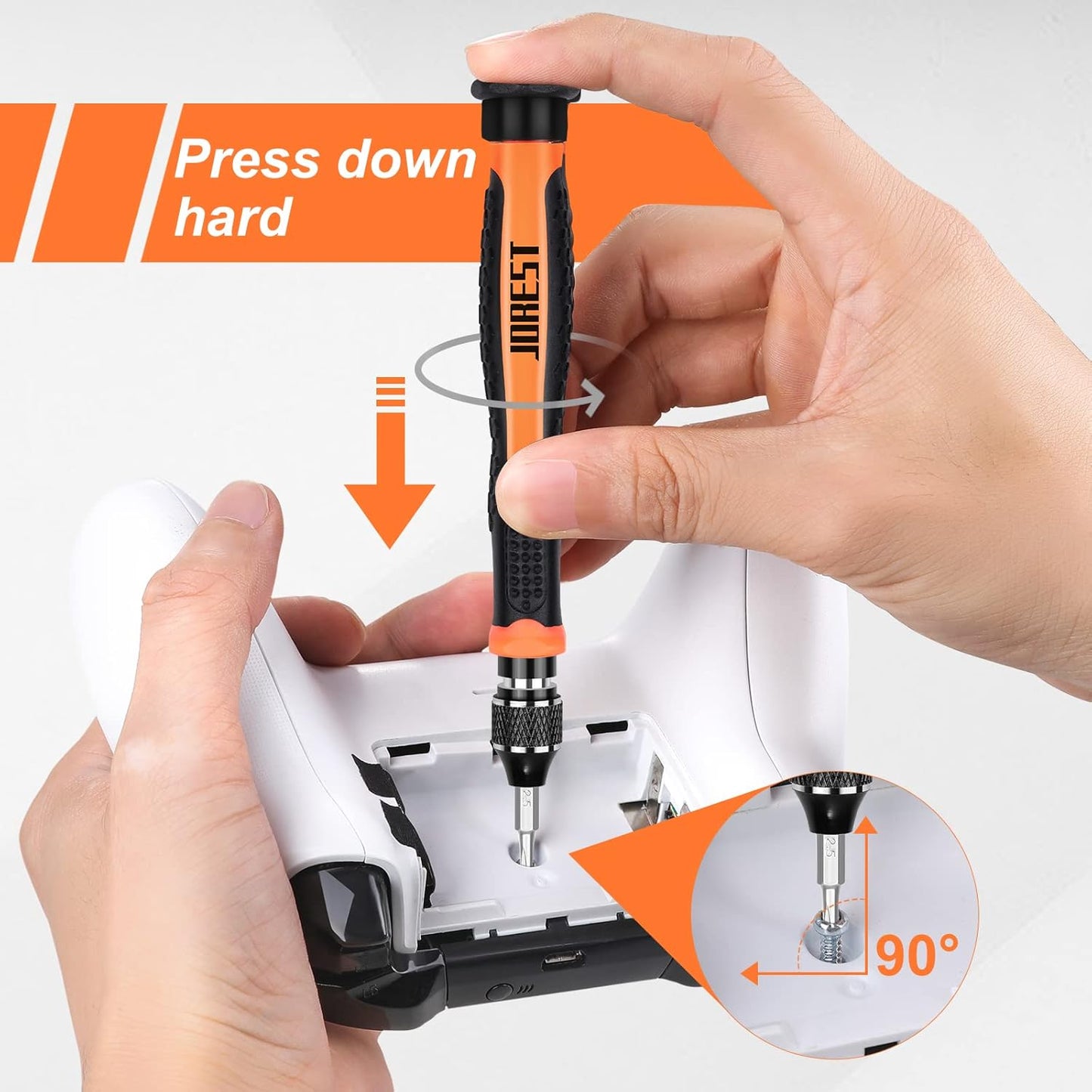 24-Piece Precision Screwdriver Kit with CR-V Bits for Electronics Repair