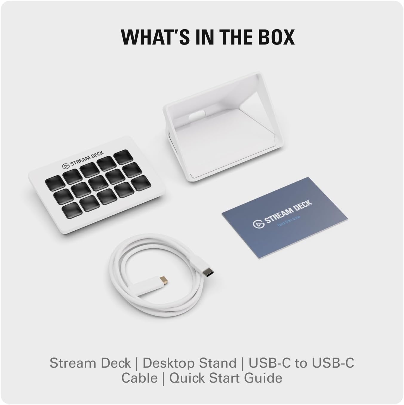 Stream Deck MK.2 White – 15-Key Macro Studio Controller for Streaming & Content Creation