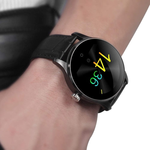 ULTREND Executive Leather Strap Bluetooth Smart Watch with Heart Rate Monitor