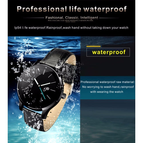 ULTREND Executive Leather Strap Bluetooth Smart Watch with Heart Rate Monitor