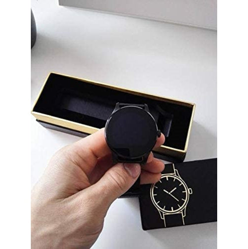 ULTREND Executive Leather Strap Bluetooth Smart Watch with Heart Rate Monitor