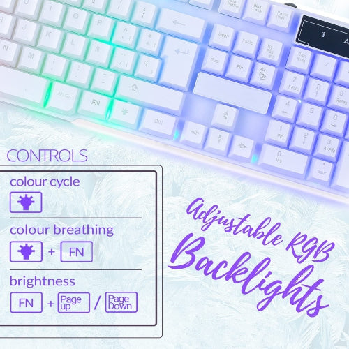 4 in 1 Gaming Keyboard, Mouse, Headset, and Mouse Pad Combo, Wired LED RGB Backlights, Bundle for PC Gamers, Xbox and PS4 Users.