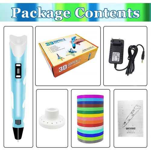 3D Pen for Kids, Upgraded Printing and Drawing Creative Pen, with 12 Colors PLA Filament Refills and Charger