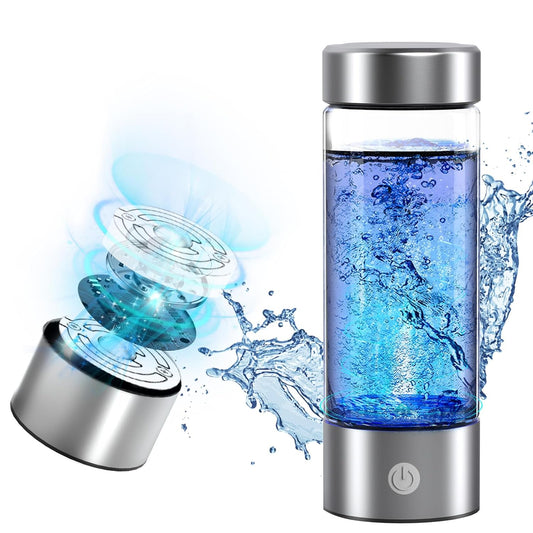 Hydrogen Water Bottle – 420ml Portable Hydrogen Generator with SPE & PEM Technology, Creates Hydrogen-Rich Water in 3 Minutes – Perfect for Office, Sports, Travel & Gifts