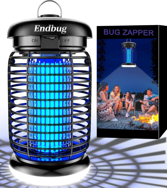 Endbug 2-in-1 Outdoor Bug Zapper with LED Light and 4200V Grid