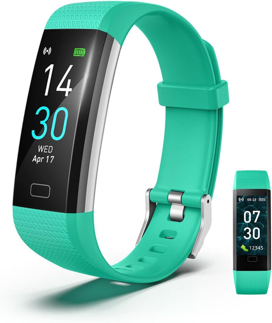 Fitness Tracker Watch with Heart Rate & Sleep Monitor, Step Counter, Calorie Tracker & Multi-Sport Modes for Android & iOS (GREEN)