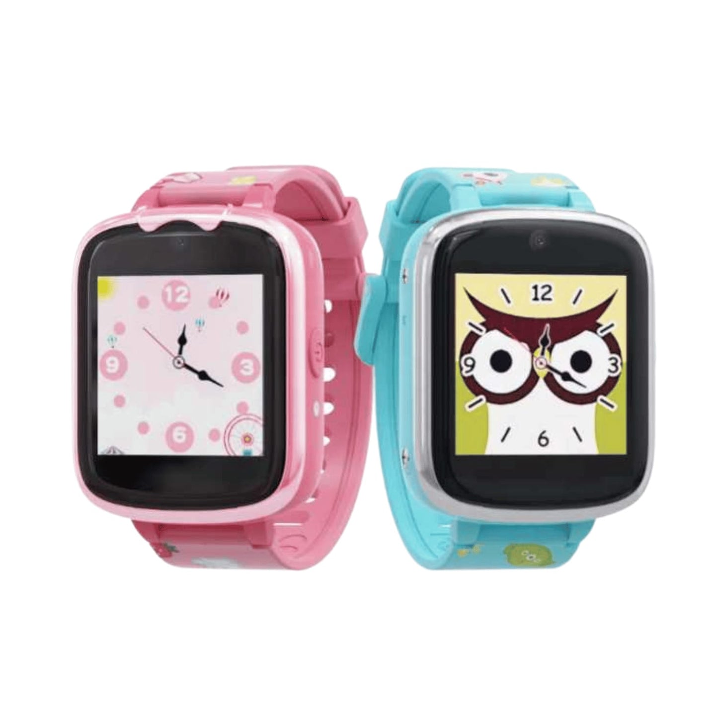 ULTREND Kids Smart Watch with 46 DIY Clock Faces, 500mAh Battery, 1.54-inch Touch Screen, Build-in Speaker, and 9 Fun Games (Pink)