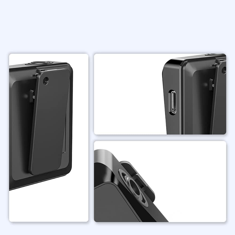 Wireless Lavalier Microphone – 2.4G, 50m Range, 3-in-1 for iPhone/iPad/PC (2 Mics)