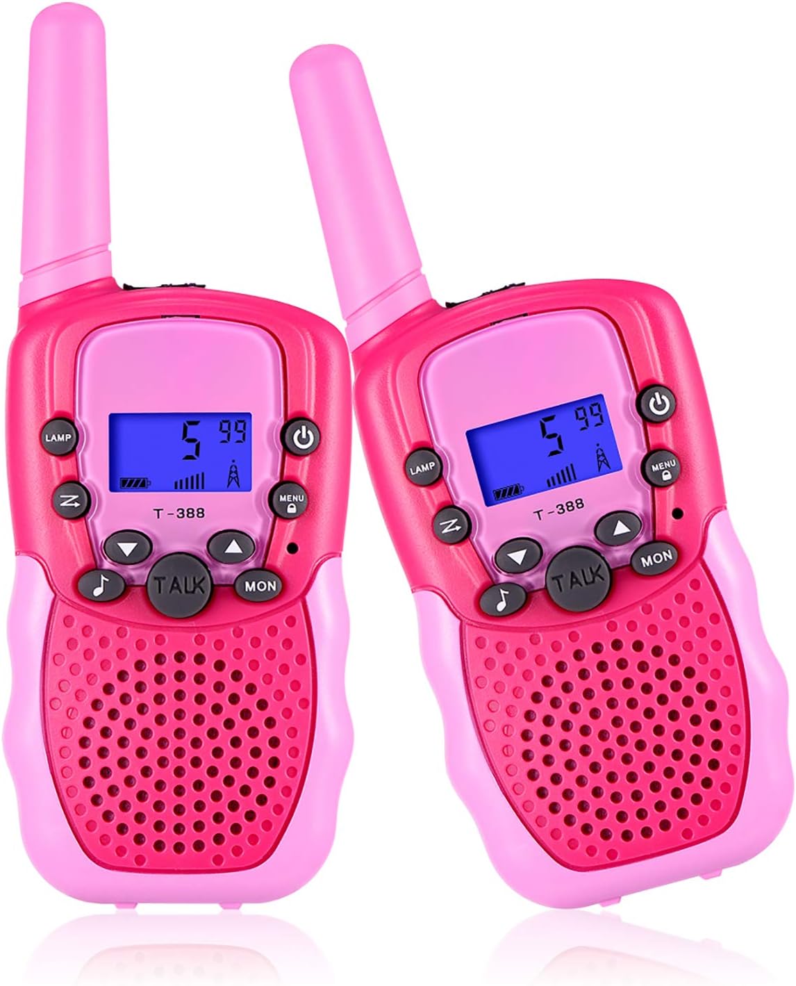 22-Channel 2-Way Walkie Talkies for Kids – Backlit LCD Flashlight, 3-Mile Range, Outdoor Adventure Radios for Girls & Boys (Ages 3-12)