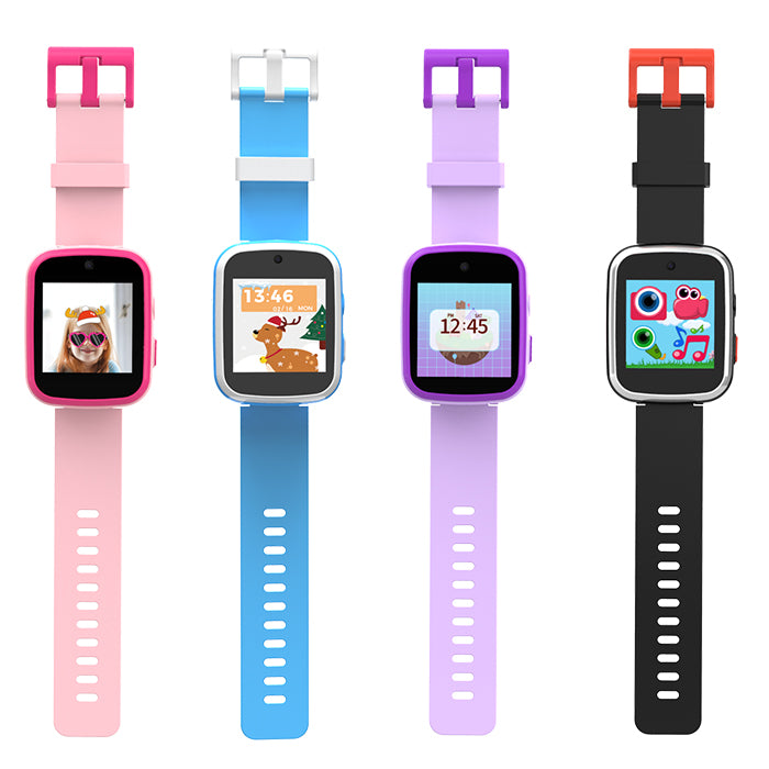 ULTREND Digital Kids Smart Watch, Silicone strap, Alarm Function, Funny games and Powerful battery. (Blue)