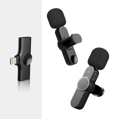 ULTREND Wireless Lavalier Dual Microphone – Plug & Play for iPhone/iPad | Micro-Cravate Sans Fil Double avec Connecteur Lightning