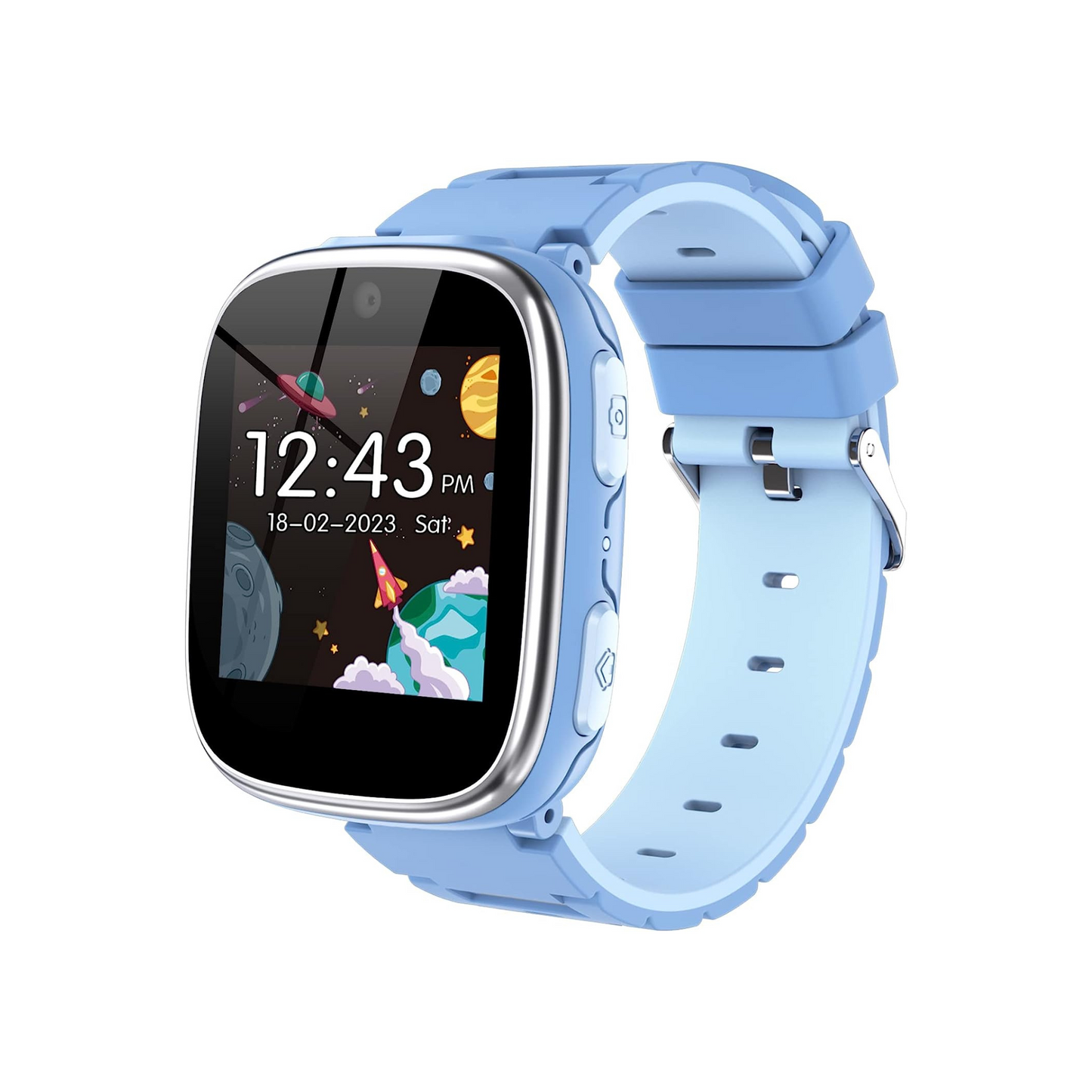 Smart Watch for Kids 4-12 Years Old with 1.54" Touch Screen, 15 Games, best for Birthday Gift (Sky Blue)