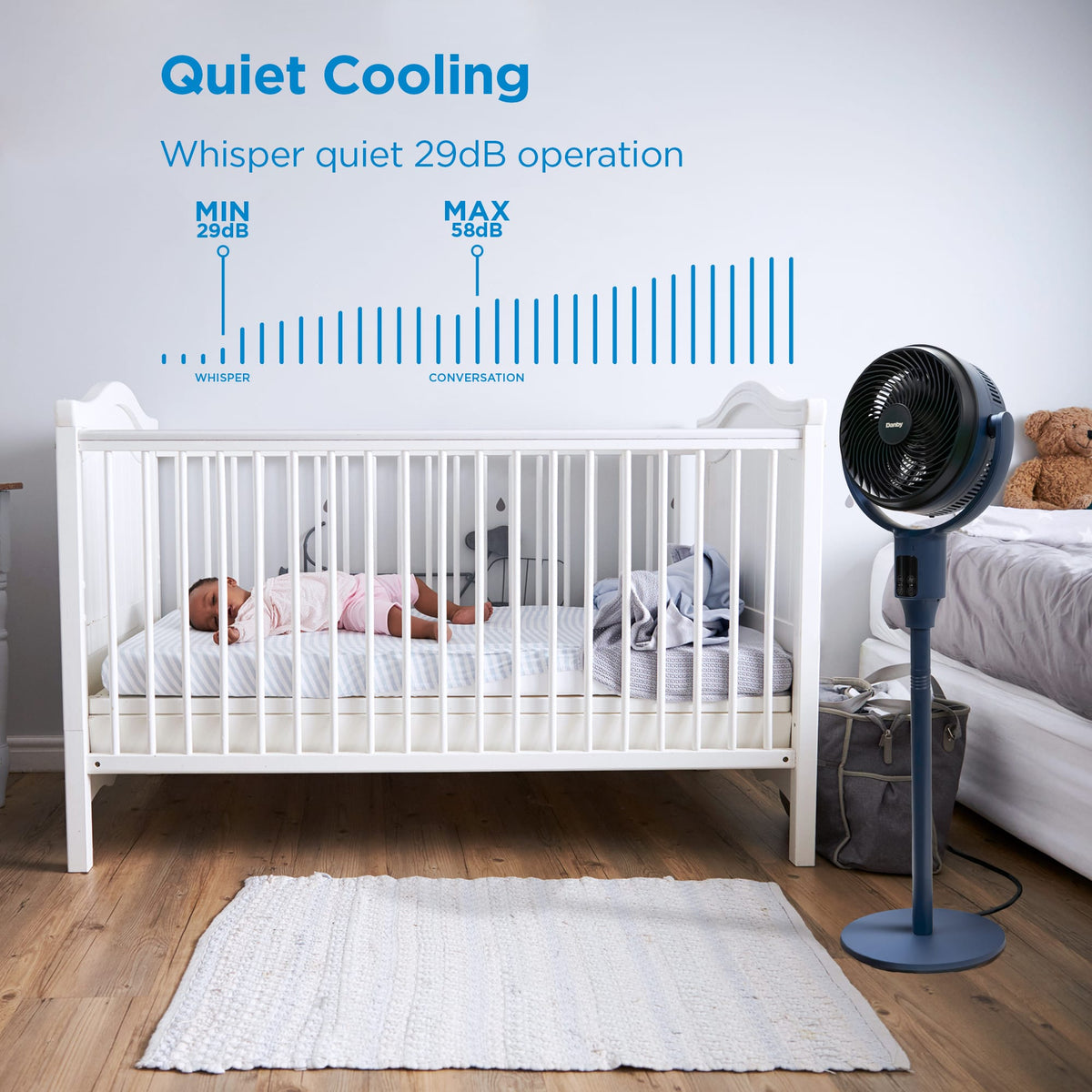 Danby Ultra Quiet Oscillating 2-in-1 Fan 35.99 cm (14.17 in.)