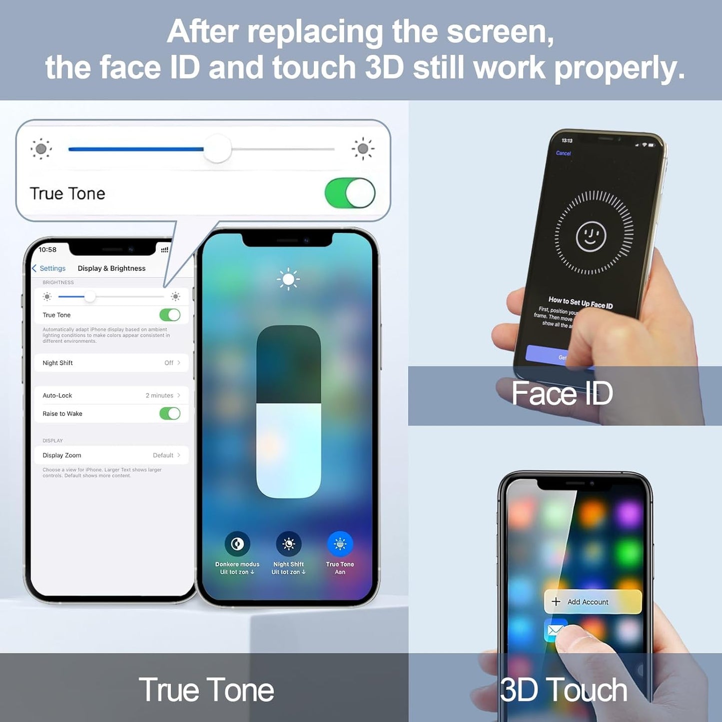iPhone XR Screen Replacement Kit with LCD & Tools (6.1")