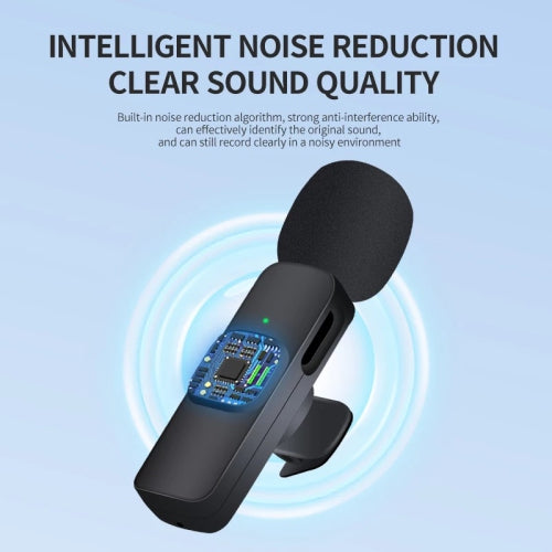 ULTREND Wireless Lavalier Dual Microphone – Plug & Play for iPhone/iPad | Micro-Cravate Sans Fil Double avec Connecteur Lightning