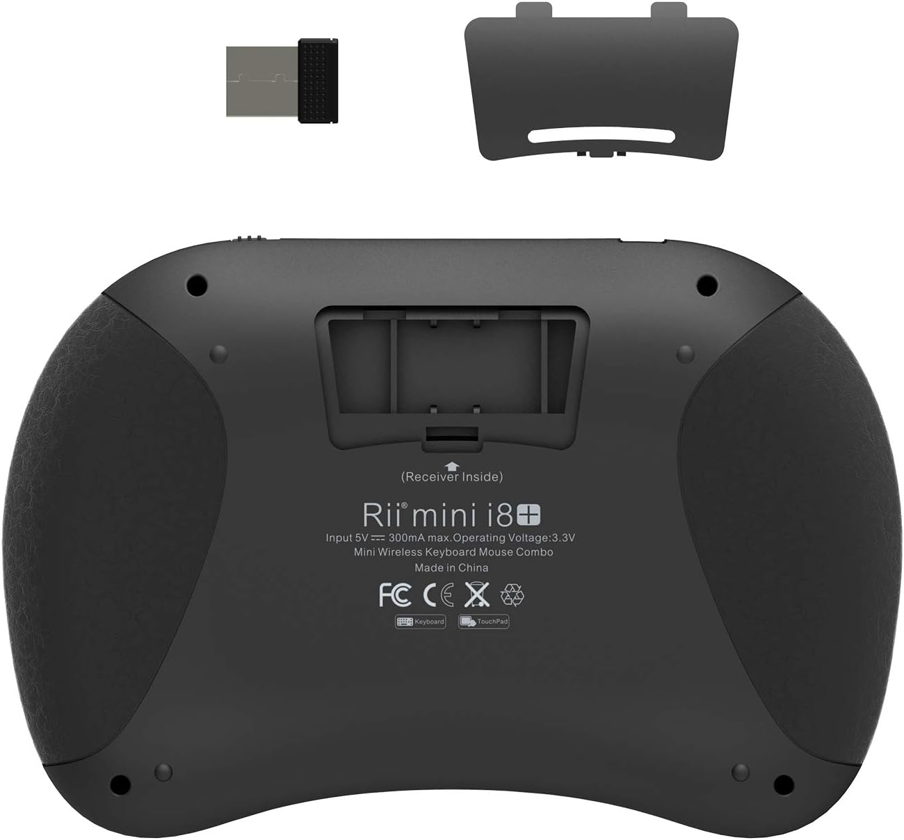 Rii i8+ Mini Wireless Touch Keyboard with Touchpad & LED Backlight – 2.4GHz Compact Keyboard Remote for Smart TV, Android TV Box, Windows, Mac, Raspberry Pi