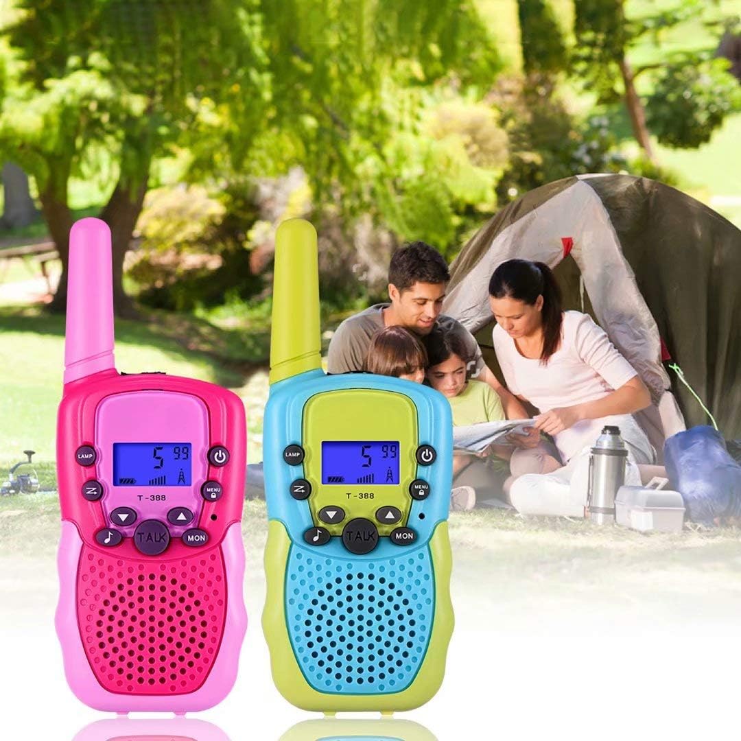 22-Channel 2-Way Walkie Talkies for Kids – Backlit LCD Flashlight, 3-Mile Range, Outdoor Adventure Radios for Girls & Boys (Ages 3-12)