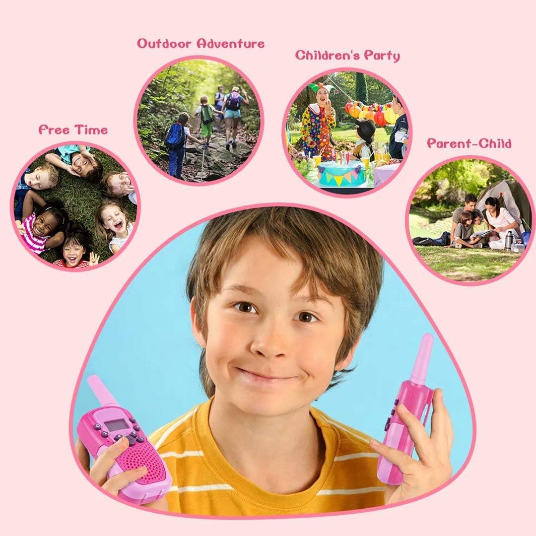 22-Channel 2-Way Walkie Talkies for Kids – Backlit LCD Flashlight, 3-Mile Range, Outdoor Adventure Radios for Girls & Boys (Ages 3-12)