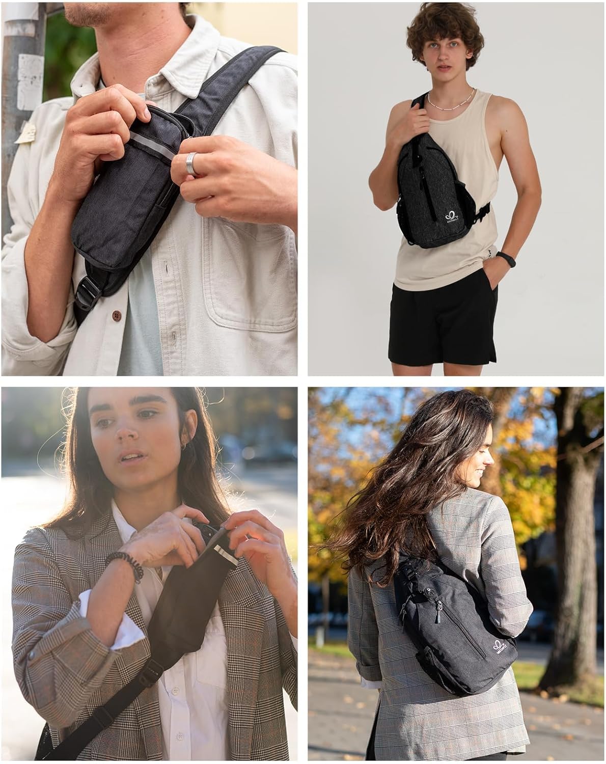 Sling Bag Crossbody Backpack – Lightweight Travel & Hiking Daypack