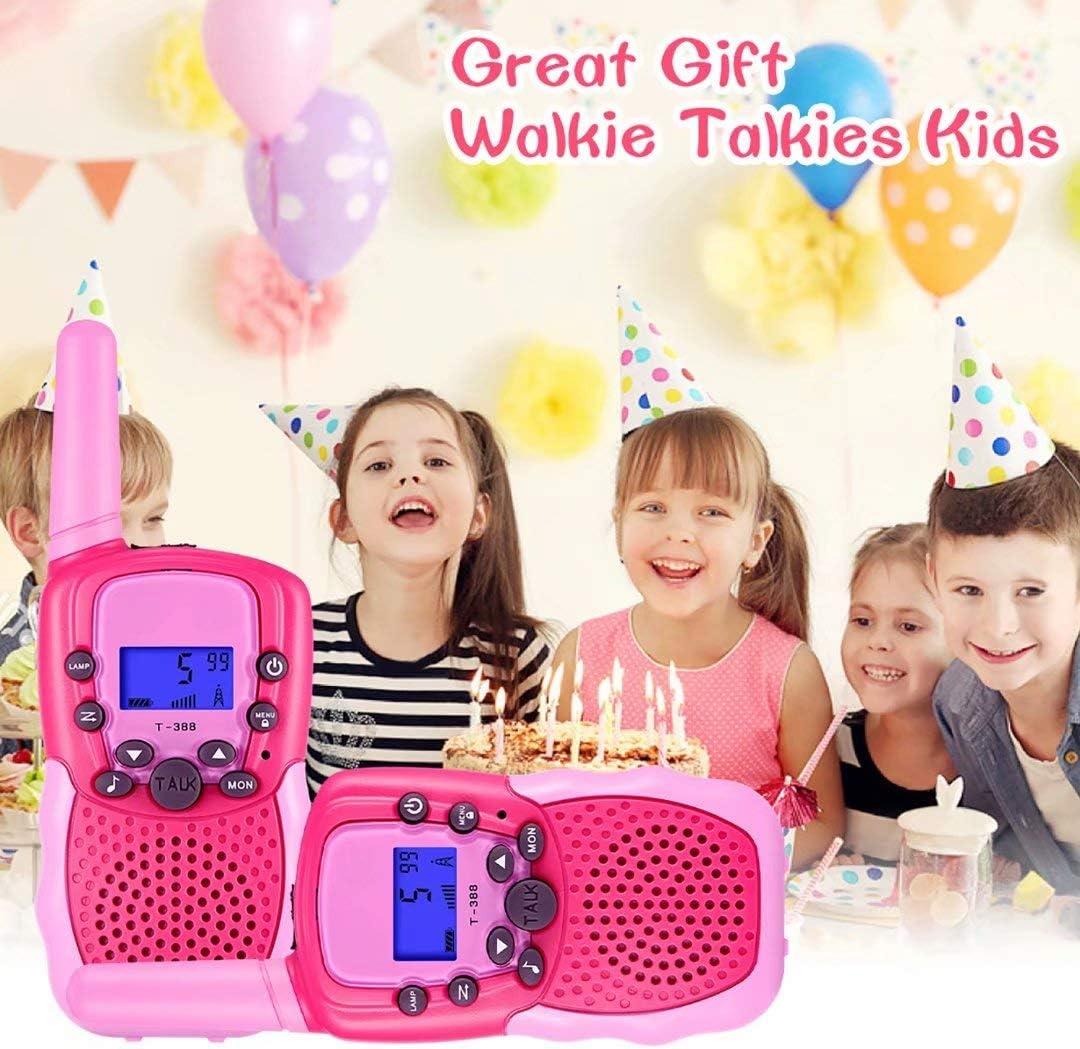 22-Channel 2-Way Walkie Talkies for Kids – Backlit LCD Flashlight, 3-Mile Range, Outdoor Adventure Radios for Girls & Boys (Ages 3-12)