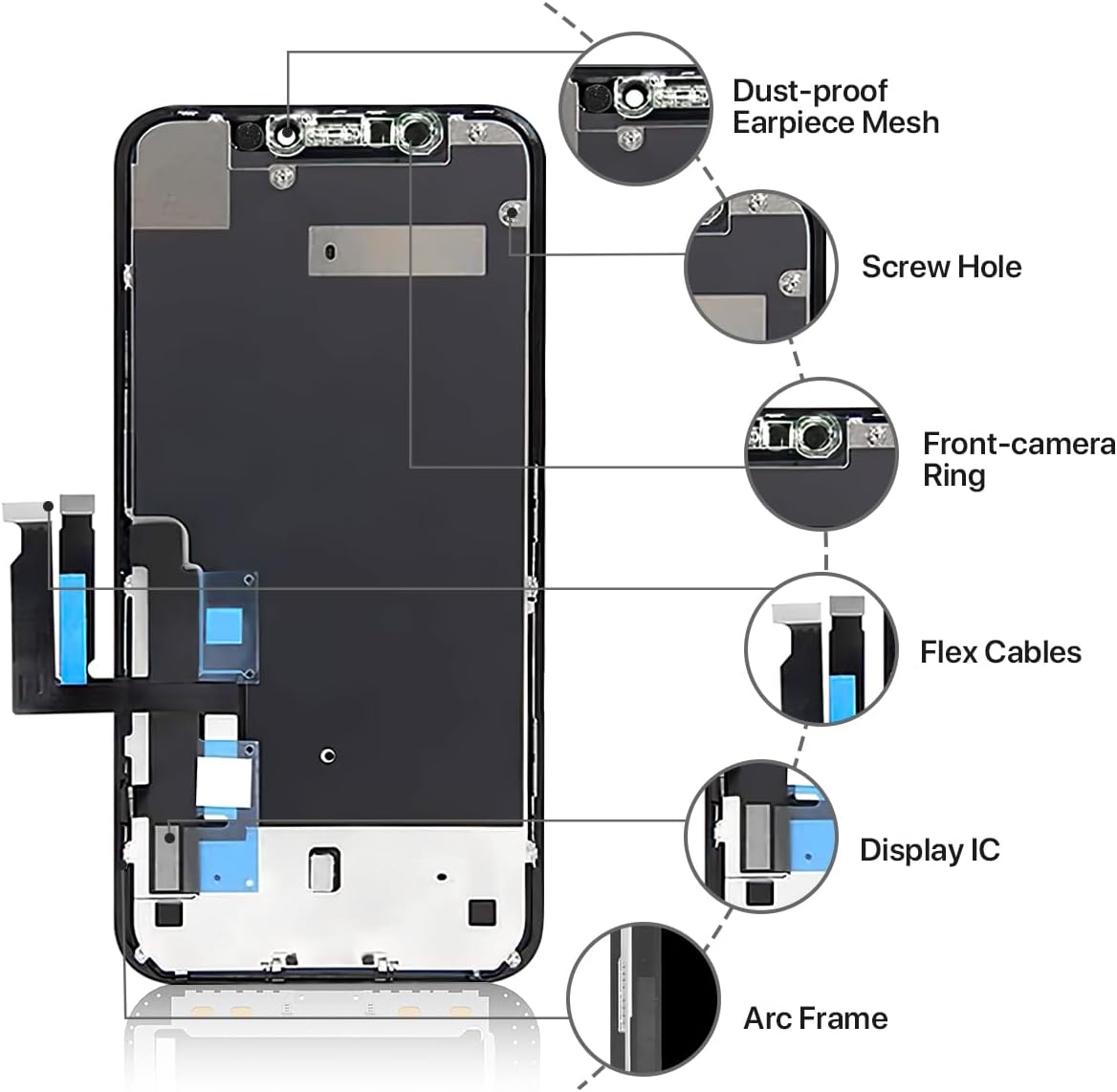 iPhone XR Screen Replacement Kit with LCD & Tools (6.1")