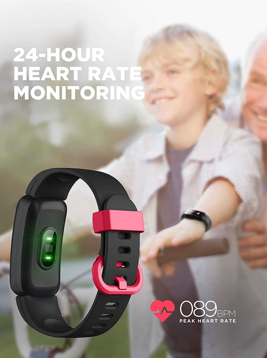 Kids Fitness Waterproof Tracker Watch for Boys & Girls (Ages 5-16), Heart Rate & Sleep Monitor, Calorie Counter, 11 Sport Modes, Replaceable Band – Activity Watch for Active Kids