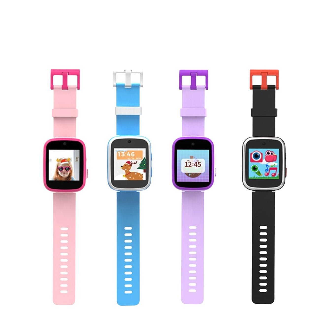 Kids Digital Smartwatch, Selfie Camera, 14 Functions, MP3, Games, Pink