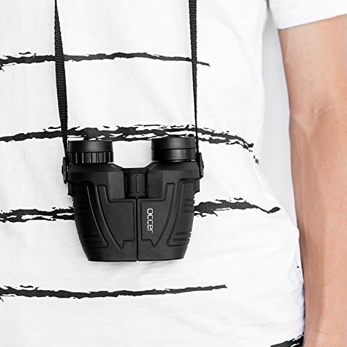 12x25 Compact Binoculars – Lightweight HD BAK4 Prism Binoculars for Travel & Bird Watching