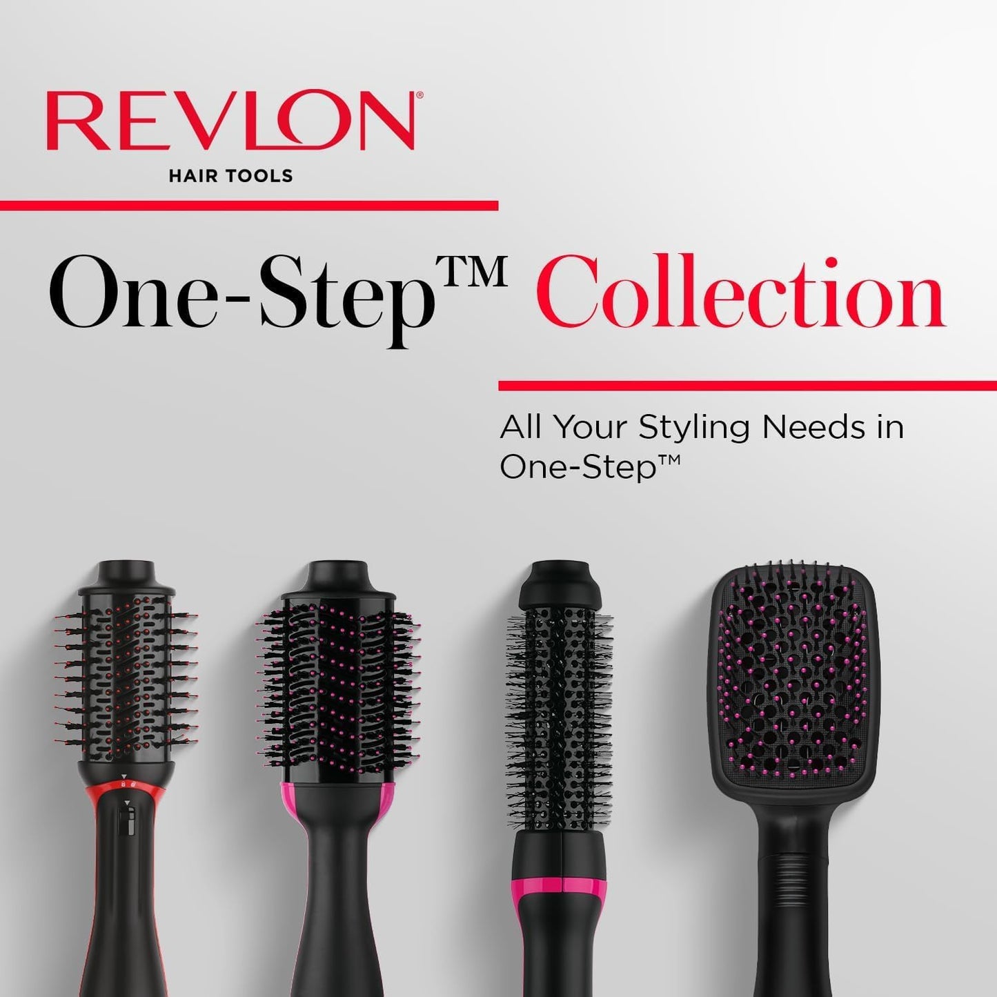 Revlon One-Step Volumizer PLUS Hot Air Brush with Tourmaline Ionic Technology – Black