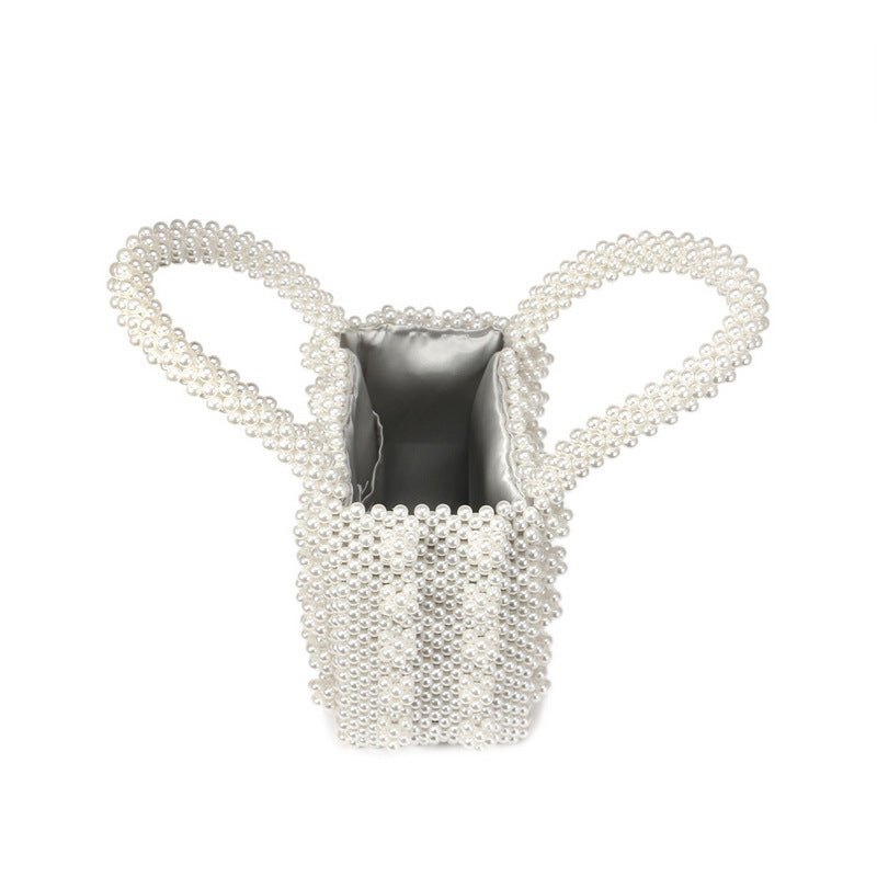 Pearl Tote Bag Ladies Ins Net Red Niche Bag Beaded Bag Fashion Pearl Bag