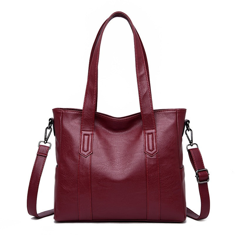 Middle aged Mom Commuter Large Capacity Tote Bag Trendy Underarm Bag Single Shoulder Bag