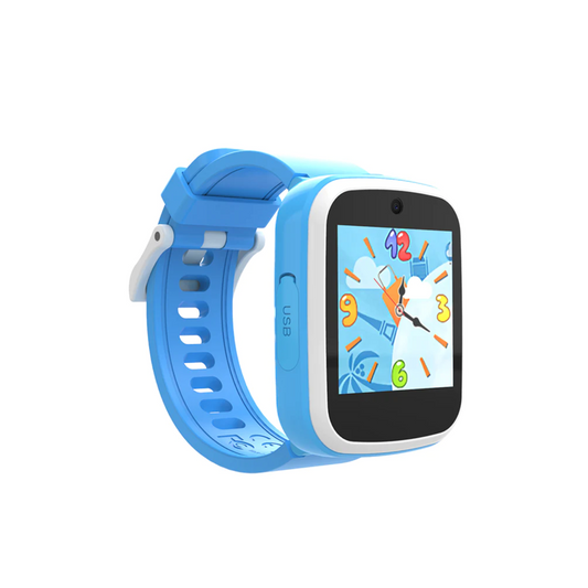 ULTREND Digital Kids Smart Watch, Silicone strap, Alarm Function, Funny games and Powerful battery. (Blue)