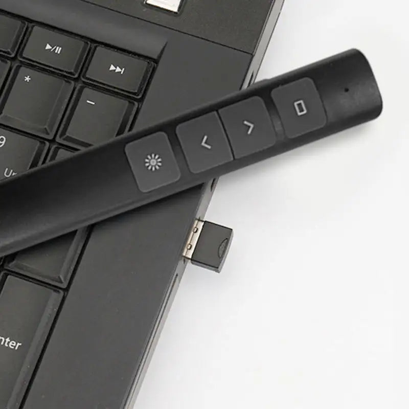 Wireless Presenter, 2.4GHz USB Control Presentation and rechargeable pointer, PPT PowerPoint Clicker for Mac, Laptop, Google Slide