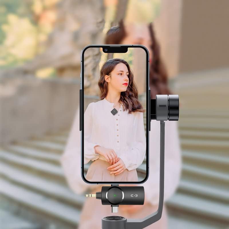 Wireless Lavalier Microphone – 2.4G, 50m Range, 3-in-1 for iPhone/iPad/PC (2 Mics)