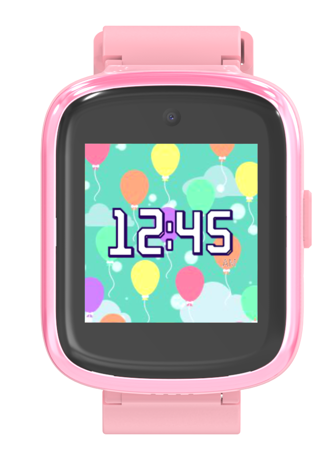 ULTREND Kids Smart Watch with 46 DIY Clock Faces, 500mAh Battery, 1.54-inch Touch Screen, Build-in Speaker, and 9 Fun Games (Pink)
