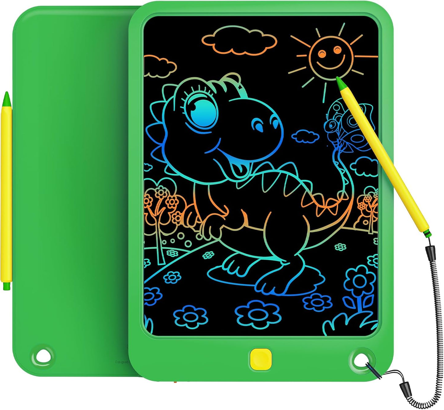 LCD Writing Tablet 10 inch - Toddler Toys for 3-12 Years Old, Drawing Pad for Kids, Boys, Girls - Doodle Board - Perfect Stocking Stuffer, Christmas Gift (Green)