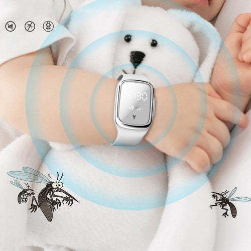 Ultrends Waterproof Repellent Bracelet Watch - Natural, Non-Toxic, Ultrasonic for Adults & Kids