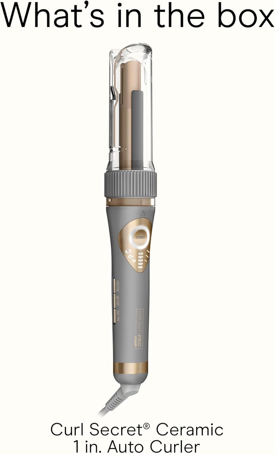 Conair InfinitiPRO Automatic Curling Iron, 3/4" Curl Chamber, Dual Voltage