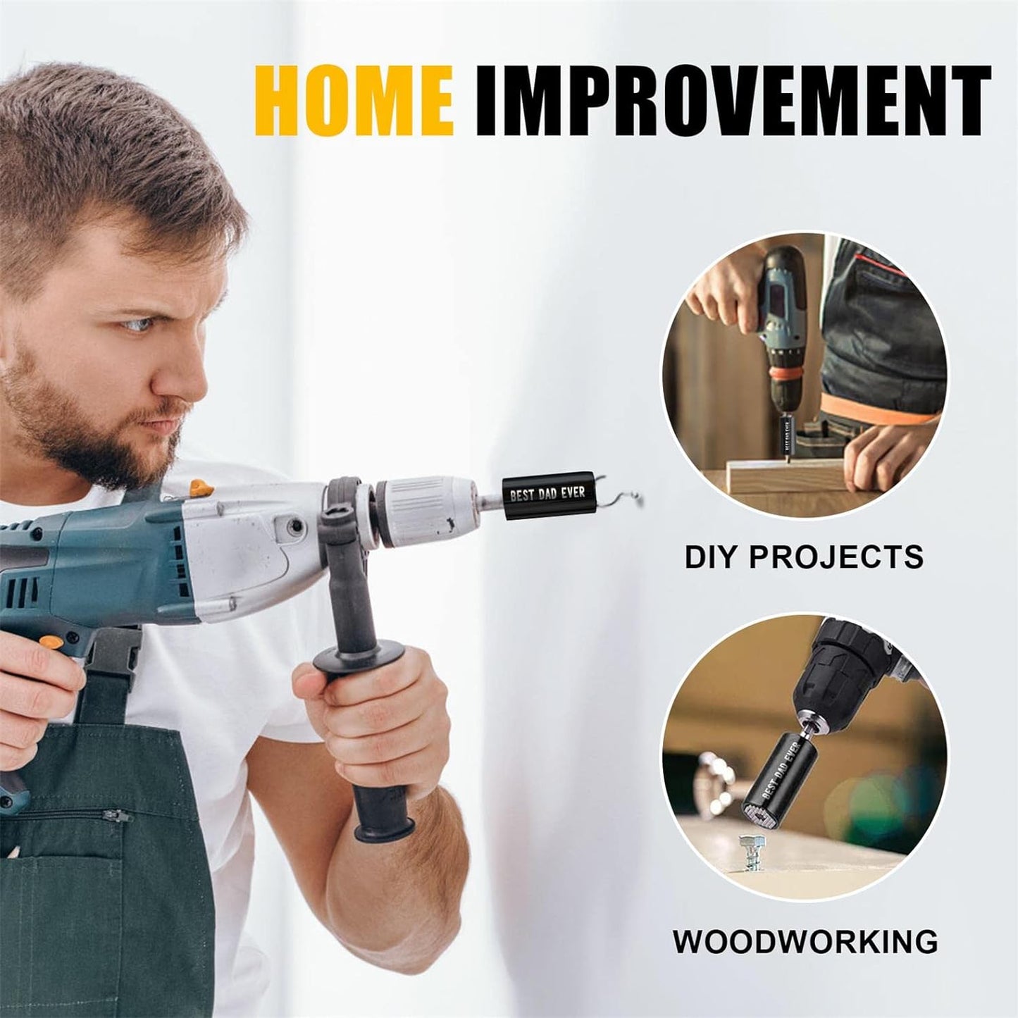 Cool Father's Day Gifts - Universal Socket Wrench - Perfect for Dad, Husband, Grandpa - Birthday & Christmas Stocking Stuffers from Kids - Cadeau Fête des Pères
