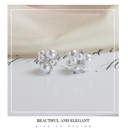 Flowers and stars earrings European and American fashion accessories temperament high-end earrings for women