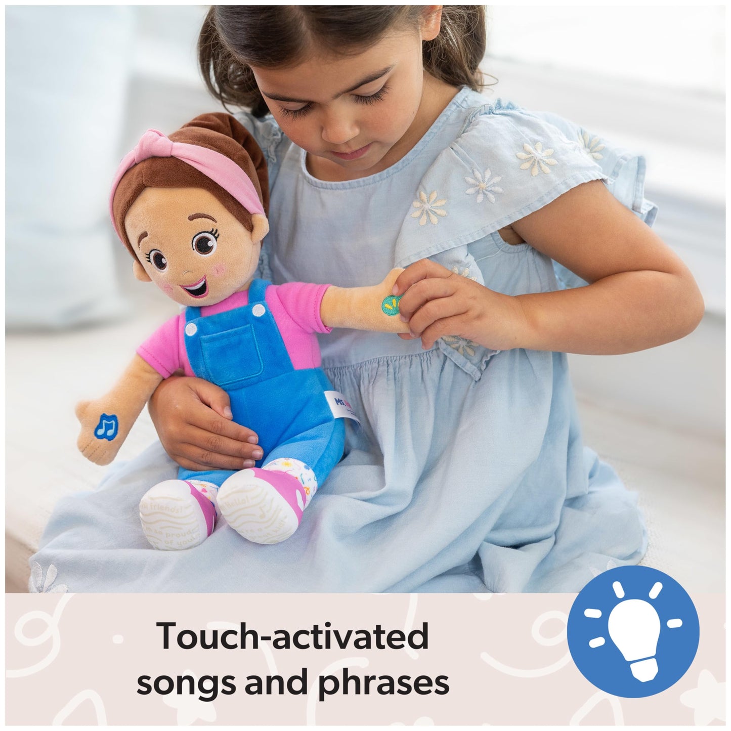 Ms. Rachel Official Speak & Sing Doll, 16” Tall Interactive Toy with 4 Songs & 16+ Phrases