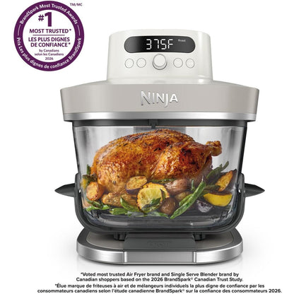 Ninja Crispi Pro 6-in-1 Glass Air Fryer with 6 qt and 2.5 qt Glass Containers 1800W Cooking System