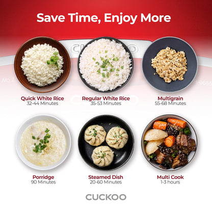 Rice Cooker 6 Cup Uncooked / 12 Cup Cooked, Classic Fuzzy Logic Rice Cooker Small with Delay Timer & Keep Warm Setting, Versatile Food Steamer for Cooking, Non-Stick Inner Pot, Red (CR-0655F)