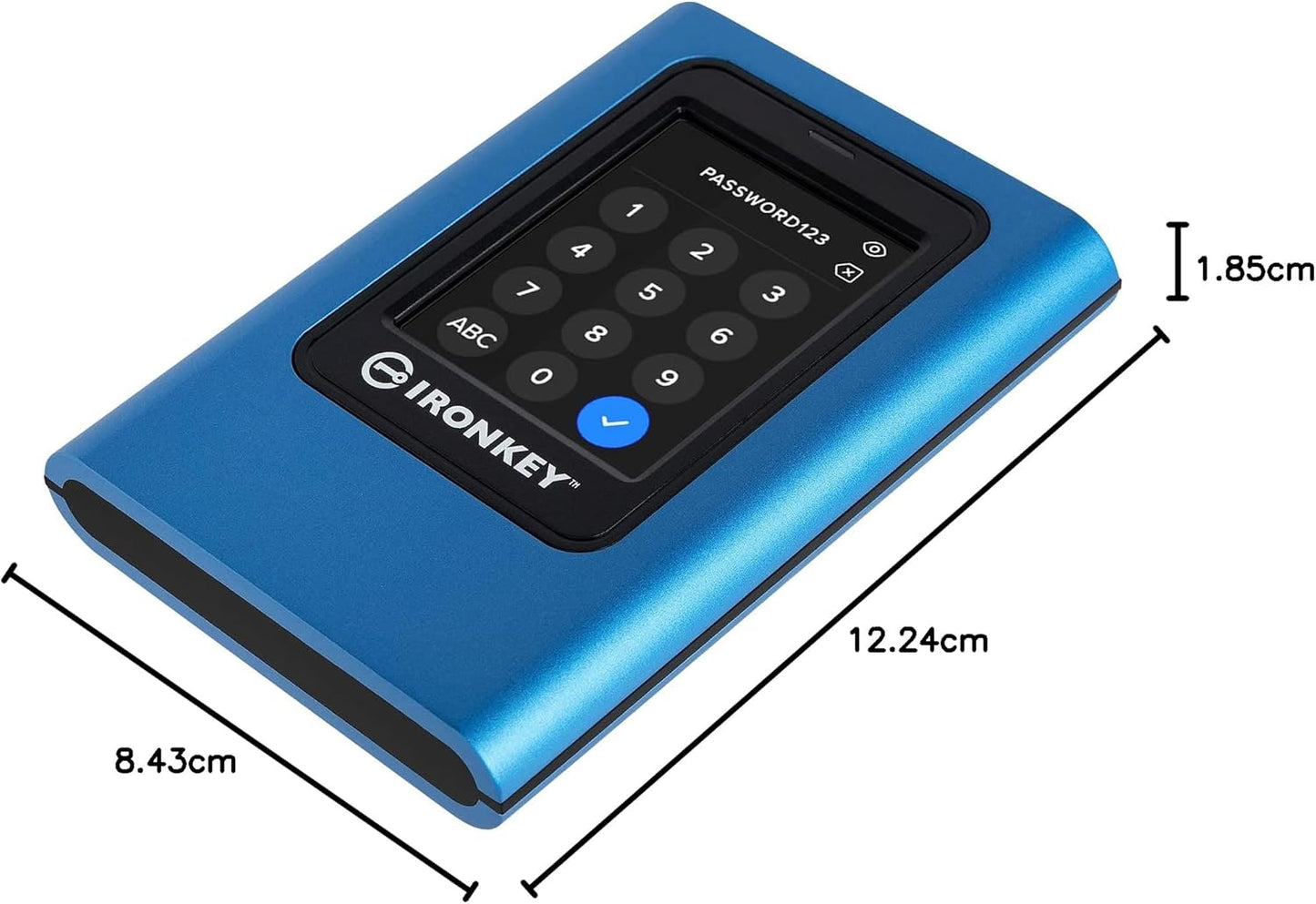 Kingston IronKey Vault Privacy 80 960GB Encrypted External SSD with Touchscreen