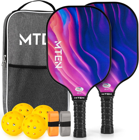 USAPA Approved Fiberglass Complete Pickleball Paddle Set – Lightweight, Durable Rackets for Men & Women