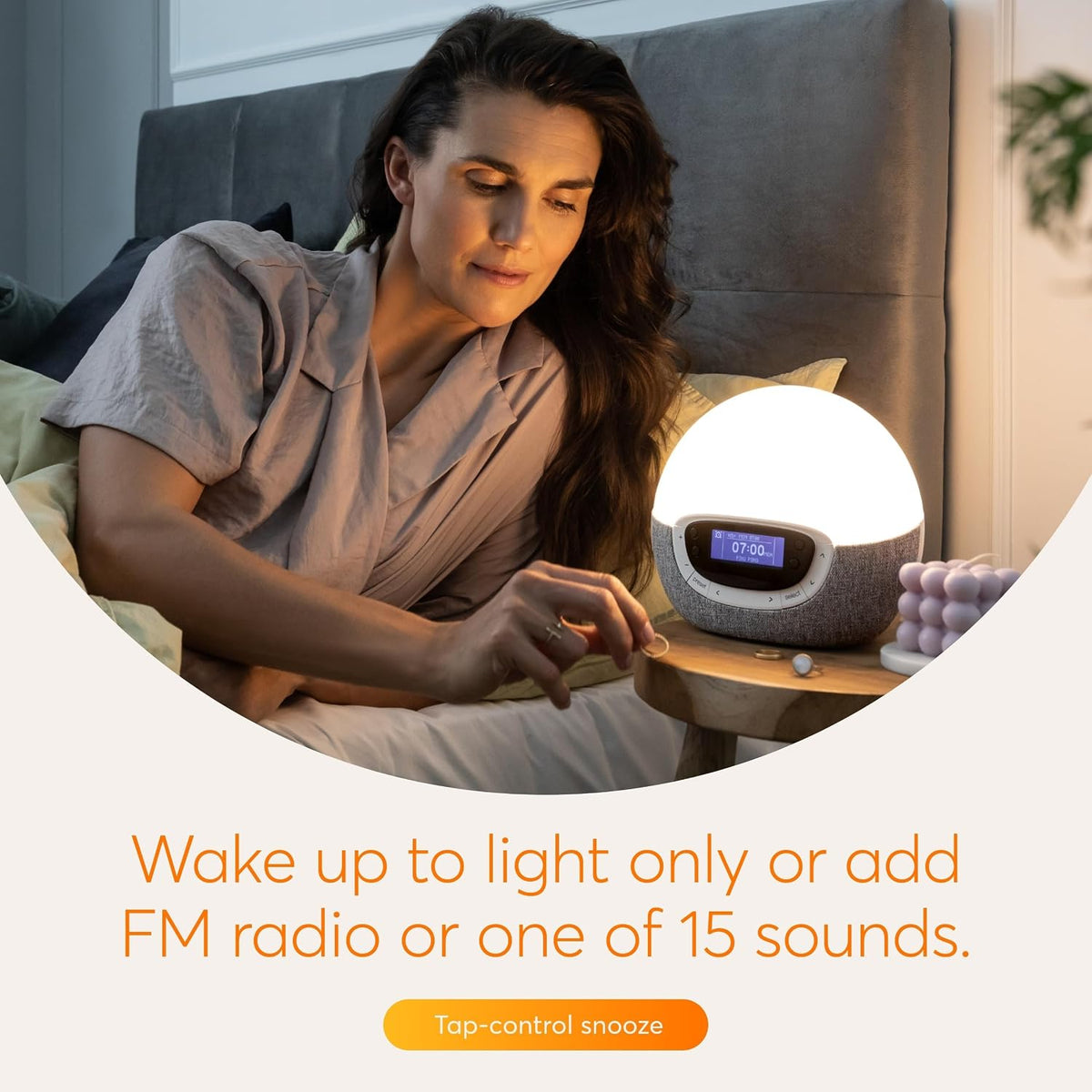 Lumie Bodyclock Shine 300 Sunrise Alarm Clock with Sunset, FM Radio & Reading Light
