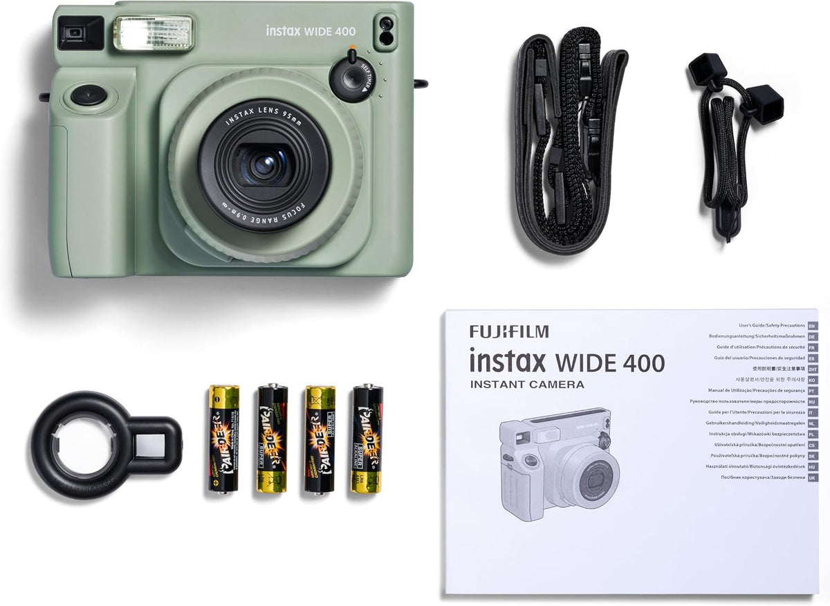 FUJIFILM INSTAX WIDE 400 Instant Film Camera, Green
