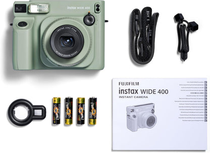 FUJIFILM INSTAX WIDE 400 Instant Film Camera, Green