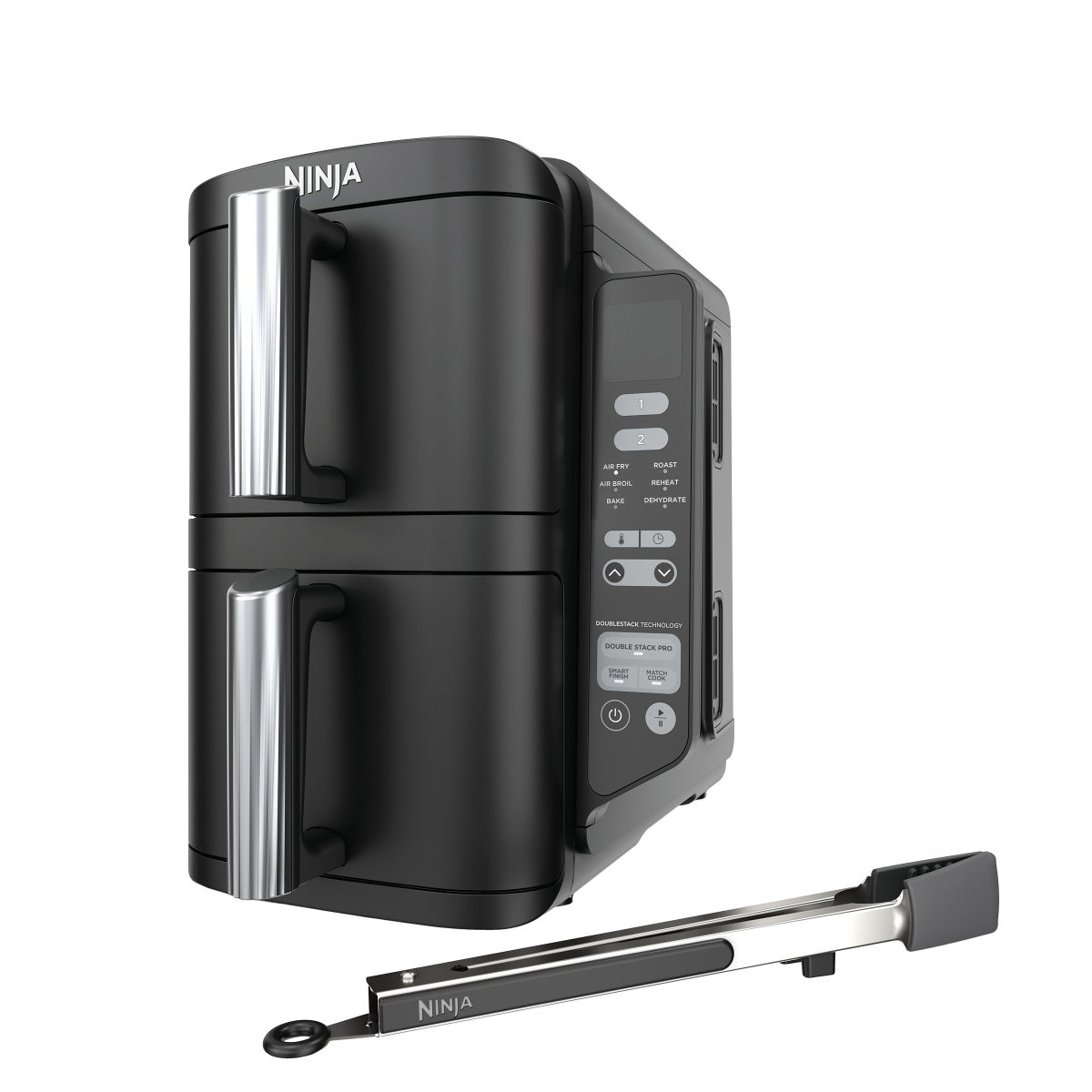 Ninja DoubleStack 2-Basket Air Fryer, DoubleStack Technology Cooks 4 Foods at Once, Space Saving Design, 8 QT, 6-in-1