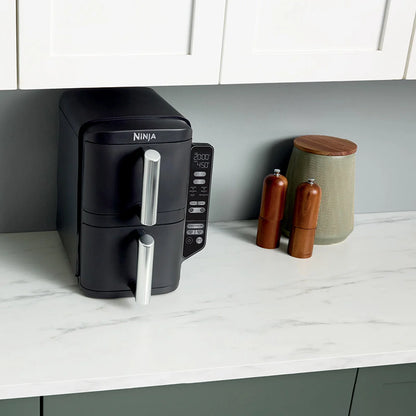Ninja DoubleStack 2-Basket Air Fryer, DoubleStack Technology Cooks 4 Foods at Once, Space Saving Design, 8 QT, 6-in-1